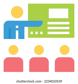 CLASS ROOM ICON SYMBOL VECTOR