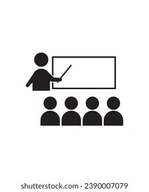 icono de la sala de clases, mejor icono plano del vector.