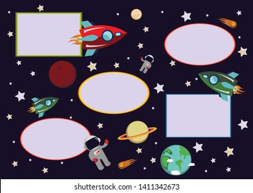 class schedule for children, children's learning, space world