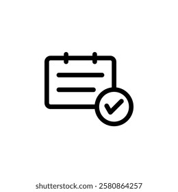 class schedule icon vector design template