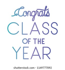 class of the year hand made font