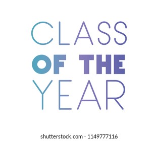 class of the year hand made font