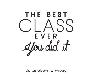 class of the year hand made font