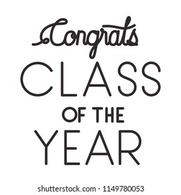 class of the year hand made font