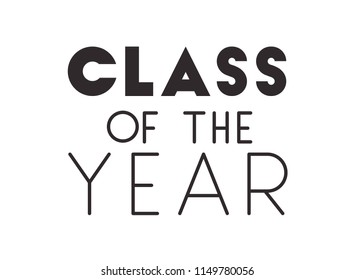 class of the year hand made font