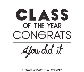 class of the year hand made font