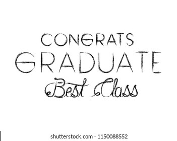 class of the year hand made font