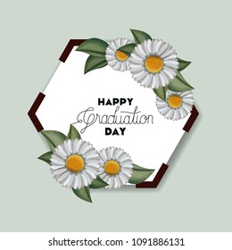 class of the year hexagonal and floral frame