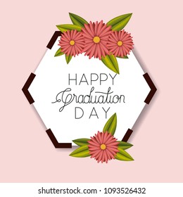 class of the year hexagonal and floral frame