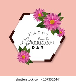 class of the year hexagonal and floral frame
