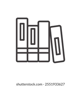 Classbooks Icon isolated on white background. Vector icon.