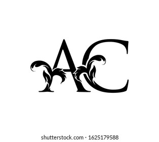 Classic A, C and AC Letter Logo Icon 