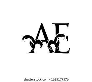 Classic A, E and AE Letter Logo Icon 