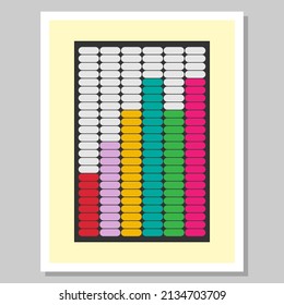 Classic abstract art image. Minimalist image for wall decoration. Suitable for living room decoration, poster, wallpaper, background, print. Vector illustration. SSTKabstract