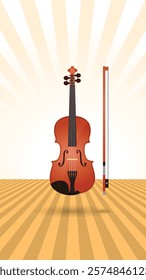 Classic acoustic instrument violin v1 - Creatitime