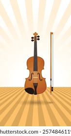 Classic acoustic instrument violin v2 - Creatitime