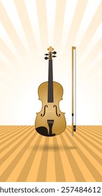 Classic acoustic instrument violin v3 - Creatitime