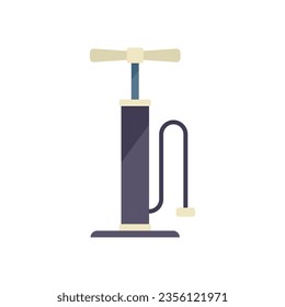 Classic air pump icon flat vector. Air pump. Car compressor isolated