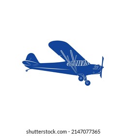 Classic Airplane design vector. Icon Symbol. Template Illustration