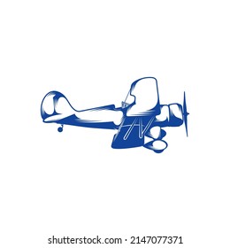 Classic Airplane design vector. Icon Symbol. Template Illustration