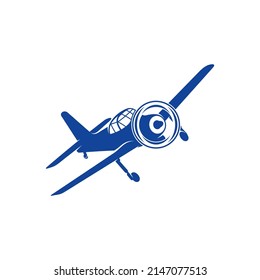 Classic Airplane design vector. Icon Symbol. Template Illustration