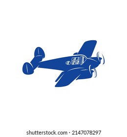 Classic Airplane design vector. Icon Symbol. Template Illustration