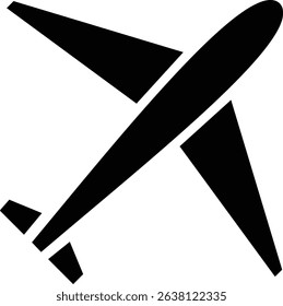 A Classic Airplane Silhouette Icon