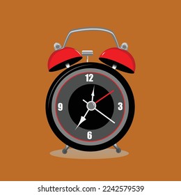 classic alarm clock bells vector art