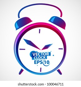 Classic alarm clock vector illustration