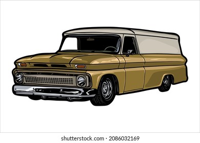 Classic american car - vector illustration