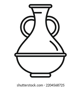 Classic Amphora Icon Outline Vector Greek Stock Vector (Royalty Free ...