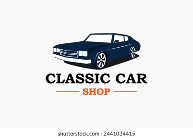 classic and antique car shop logo