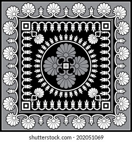 classic antique floral vector ornament