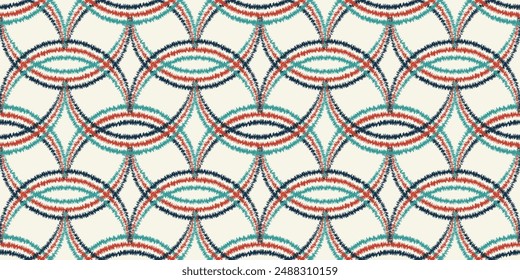 Classic Arabesque art background. Geometric seamless pattern. Luxury fabric print design. Vector illustration