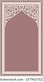 classic arabesque floral prayer mat