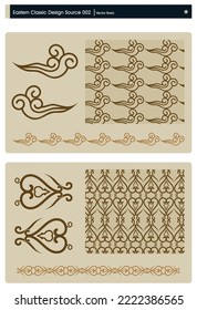 Classic arabesque Seamless Pattren one click in swatch panel to apply seamless pattren for your design