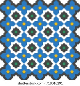 Classic Arabic Geometric seamless pattern