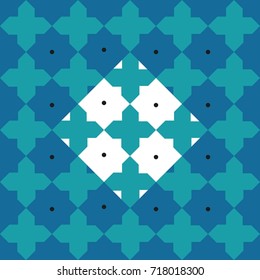 Classic Arabic Geometric seamless pattern
