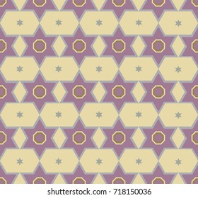 Classic Arabic Geometric seamless pattern