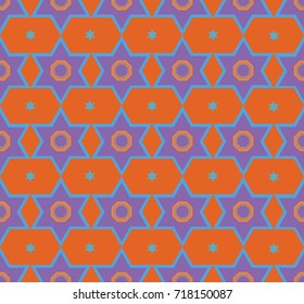 Classic Arabic Geometric seamless pattern