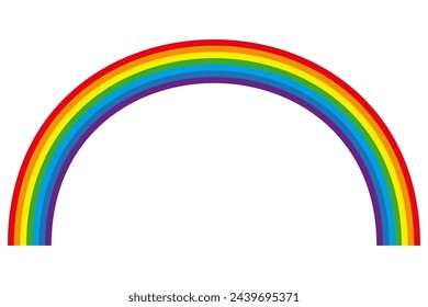 Classic arc of a colorful spectrum. Vector Illustration. EPS 10.