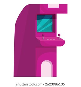 Classic arcade game is waiting for a player to push the buttons