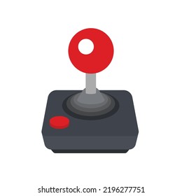 Classic arcade joystick vector emoji illustration symbol