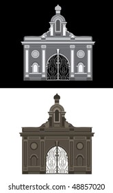 Classic arch with gates in two variants