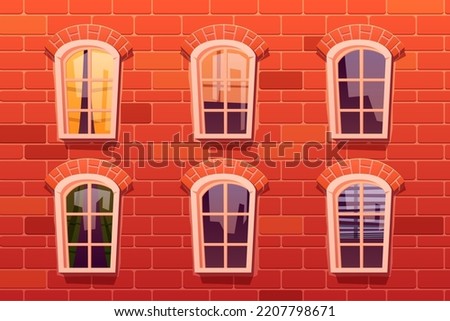 House wall with window and graffiti in Kreuzberg