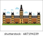 Classic architecture big building