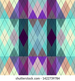 Classic argyle seamless pattern background. Vector image.