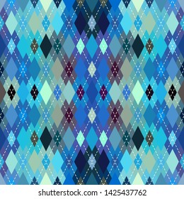 Classic argyle seamless pattern background. Vector image.