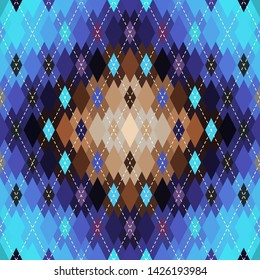 Classic argyle seamless pattern background. Vector image.