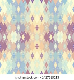 Classic argyle seamless pattern background. Vector image.